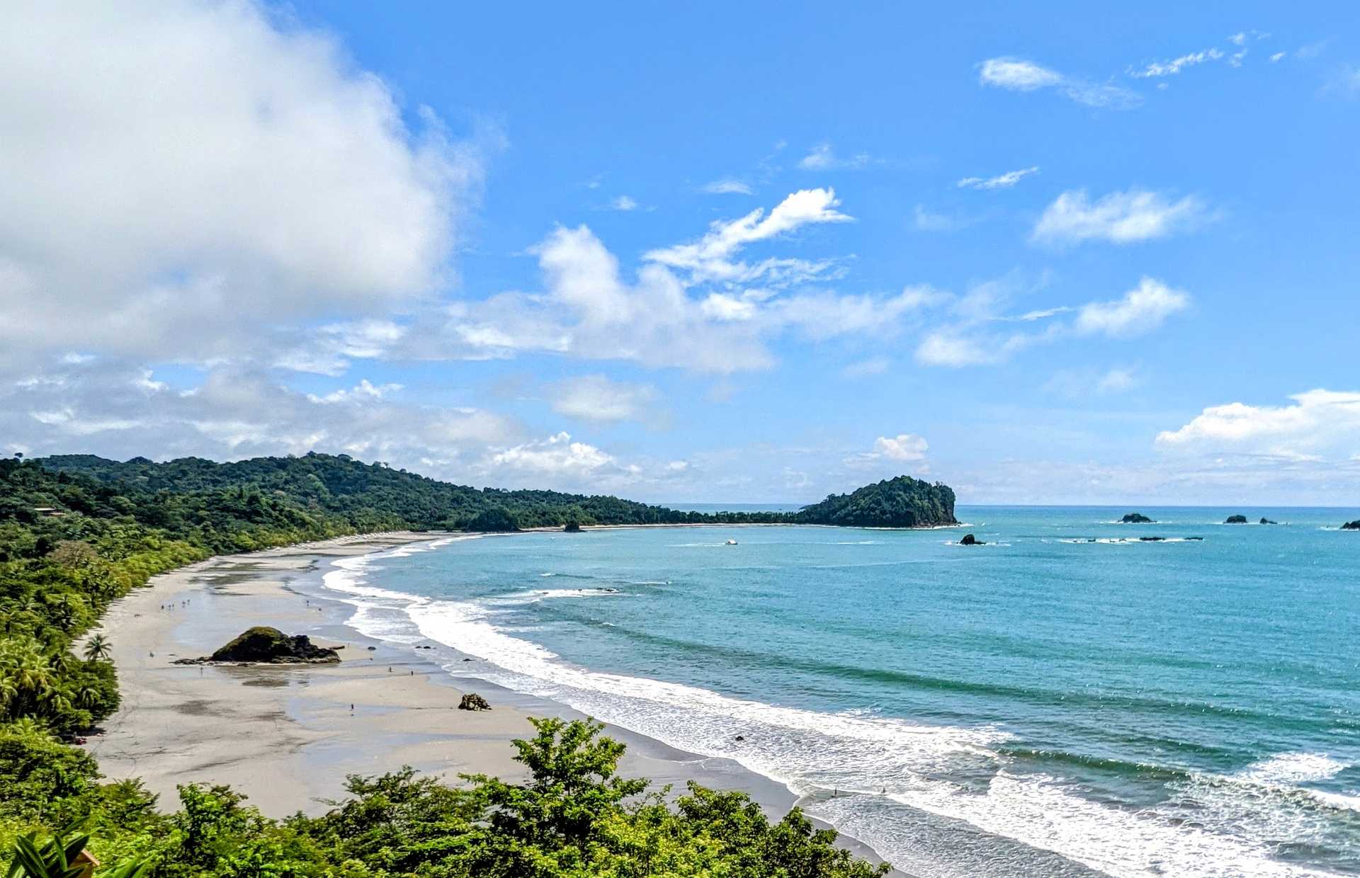 A lonely beach full of nature